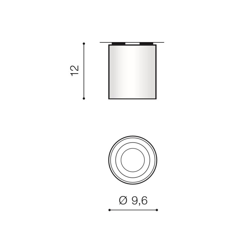 Azzardo AZ2955 - Φως οροφής BROSS 1xGU10/50W/230V