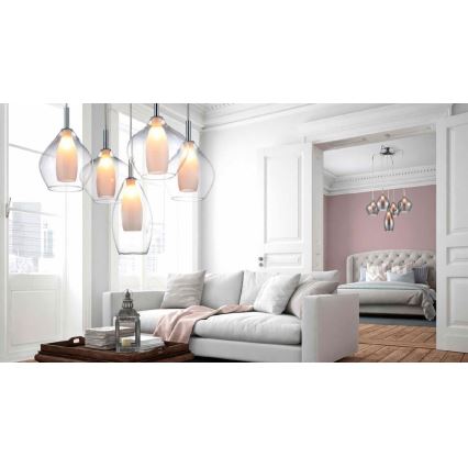 Azzardo AZ3075 - Πολύφωτο σε σχοινί AMBER 3xG9/40W/230V