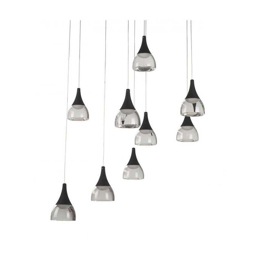 Azzardo AZ3143 - Πολύφωτο dimmer LED σε σχοινί DALMATIA 9xLED/5W/230V