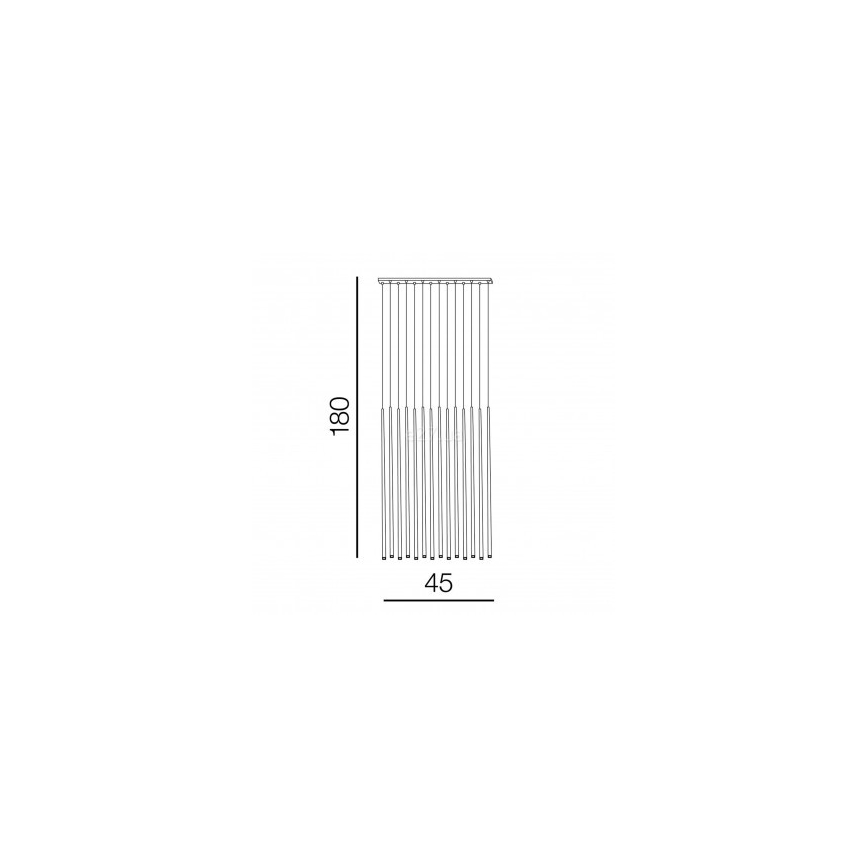 Azzardo AZ3424 - Πολύφωτο LED σε σχοινί LOUISE 14xLED/3W/230V