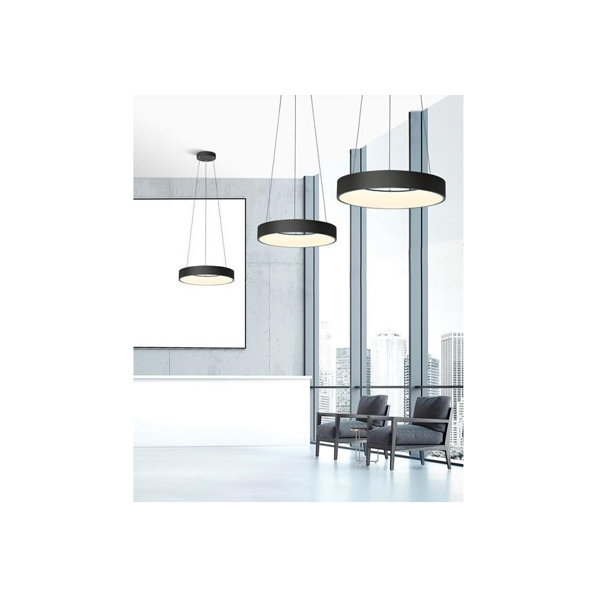 Azzardo AZ3449 - Πολύφωτο dimmer LED σε σχοινί SOVANA LED/80W/230V + τηλεχειριστήριο