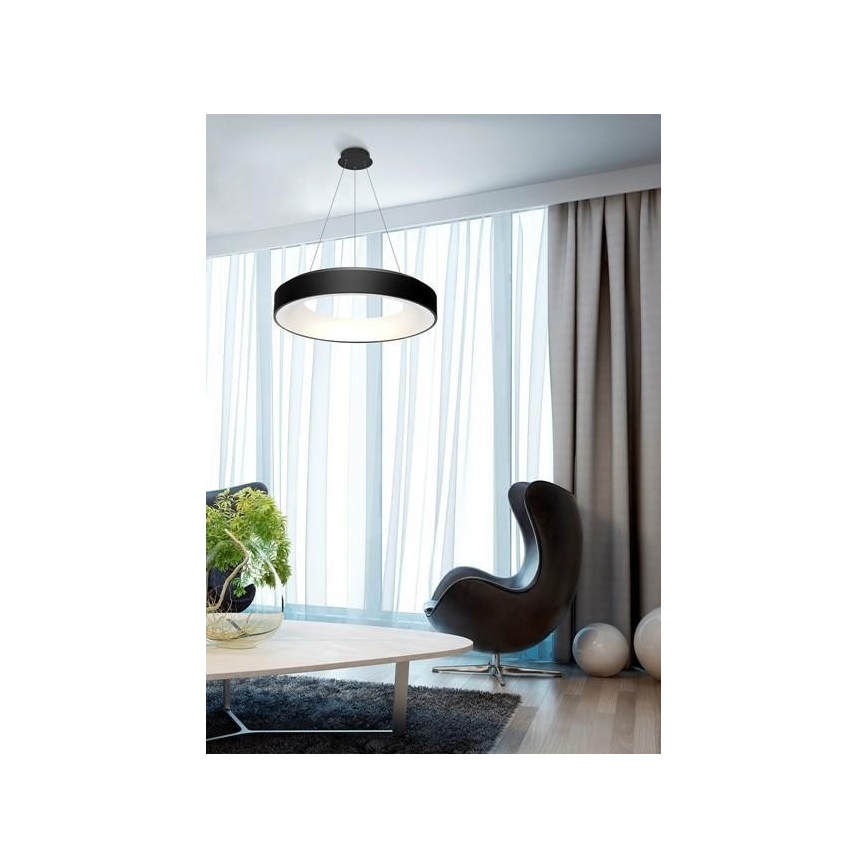 Azzardo AZ3449 - Πολύφωτο dimmer LED σε σχοινί SOVANA LED/80W/230V + τηλεχειριστήριο