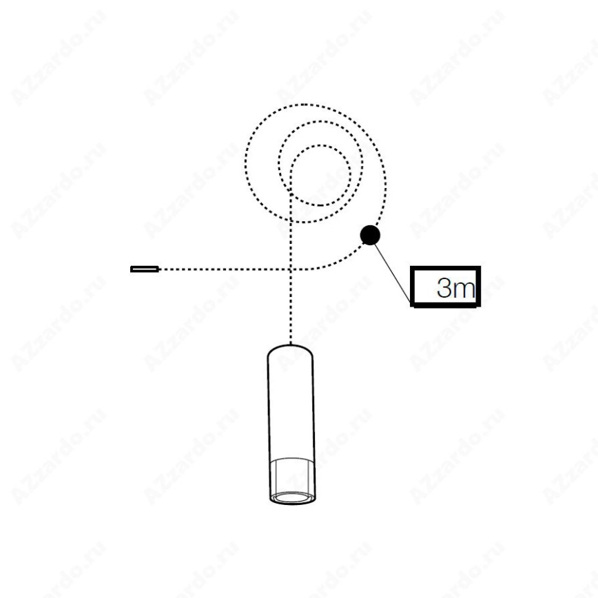 Azzardo AZ3457 - Ανάρτηση ZIKO 1xG9/40W/230V