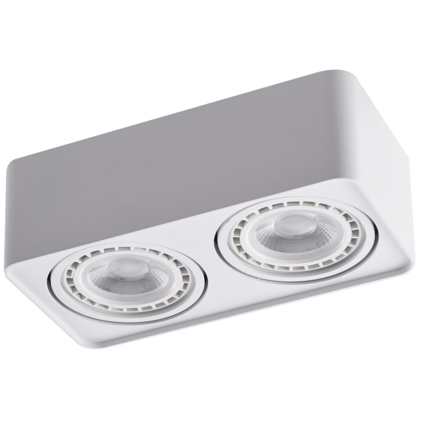 Azzardo AZ4132 - Φωτιστικό σποτ PAOLA 2xGU10-ES111/16W/230V λευκό