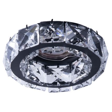 Azzardo AZ4175 - Χωνευτό φωτιστικό ESTER 1xGU10/50W/230V στρογγυλό μαύρο