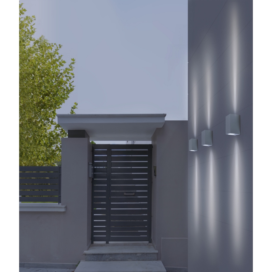 Azzardo AZ4267 - Επιτοίχιο φωτιστικό εξωτερικού χώρου RIMINI 1xGU10/35W/230V IP54 τετράγωνο