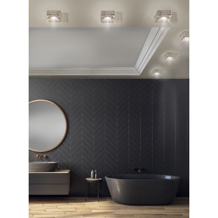 Azzardo AZ4412 - Χωνευτό φωτιστικό ESTER 1xGU10/50W/230V τετράγωνο gold