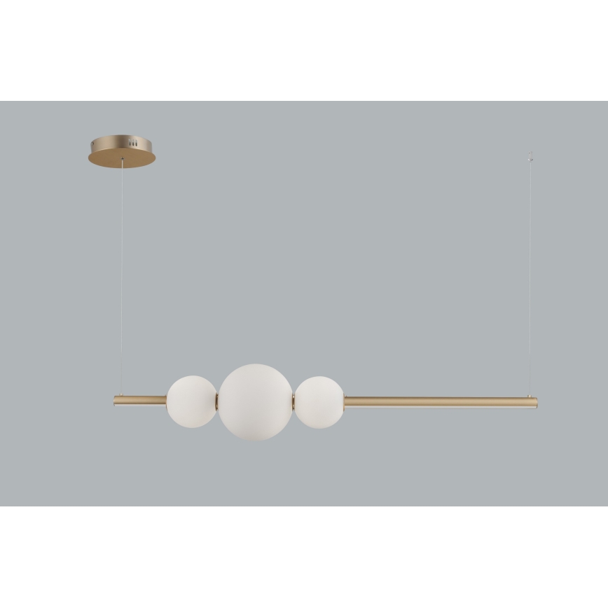 Azzardo AZ4427 - LED Dimmable κρεμαστό φωτιστικό SANDRA LED/48W/230V χρυσό