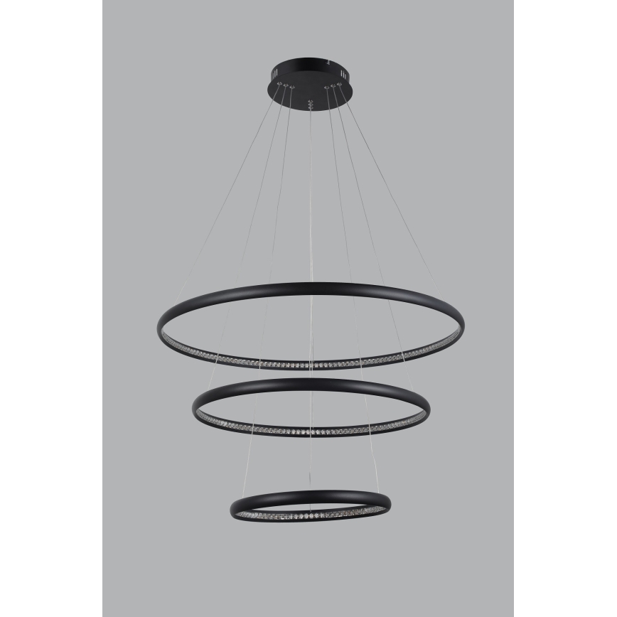 Azzardo AZ4428 - Φωτιστικό LED BRIGHTON LED/55W/230V μαύρο