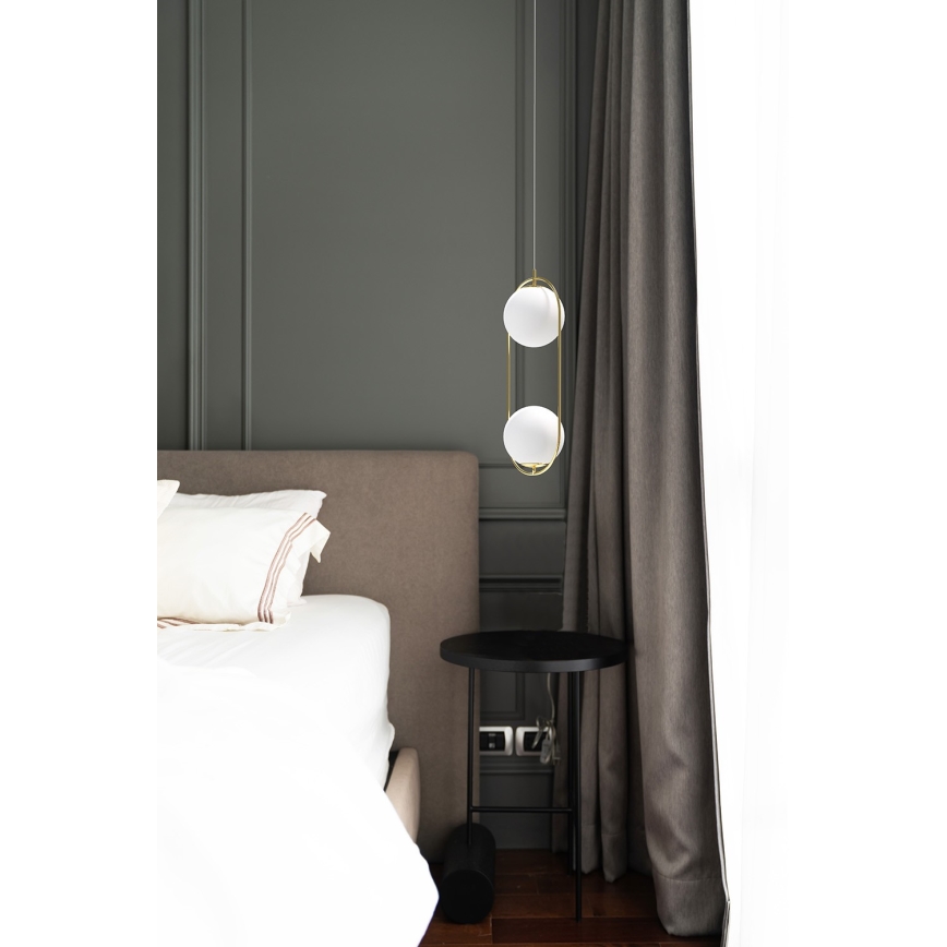 Azzardo AZ4982 - Κρεμαστό φωτιστικό οροφής COCO 2xG9/50W/230V