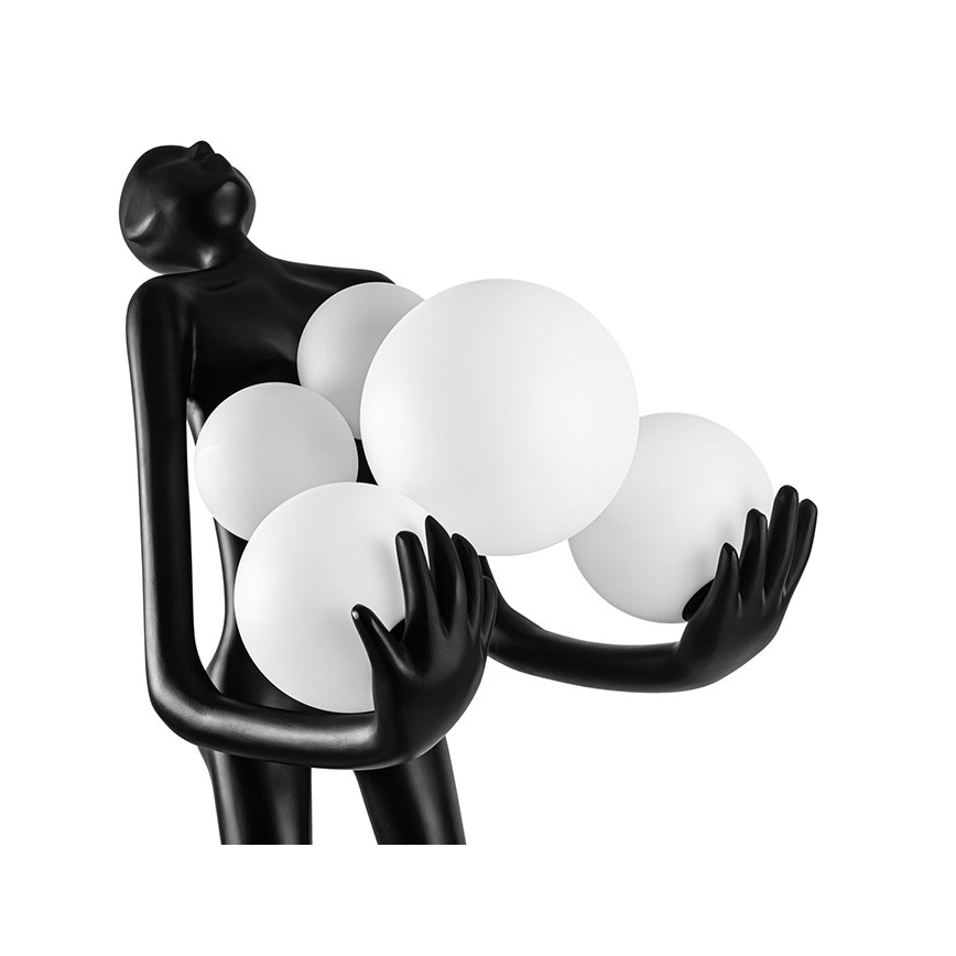 Azzardo AZ4985 - Επιδαπέδιο φωτιστικό ATLAS 6xE14/50W/230V 180 cm ρητίνη