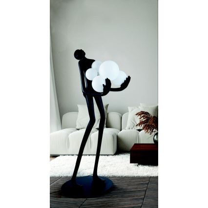 Azzardo AZ4985 - Επιδαπέδιο φωτιστικό ATLAS 6xE14/50W/230V 180 cm ρητίνη