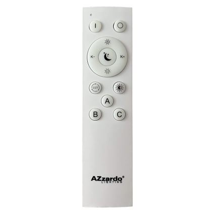 Azzardo AZ4990 - LED Dimmable φωτιστικό οροφής SANTANA LED/50W/230V καφέ + τηλεχειριστήριο