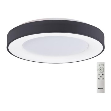 Azzardo AZ4991 - LED Dimmable φωτιστικό οροφής SANTANA LED/50W/230V μαύρο + τηλεχειριστήριο