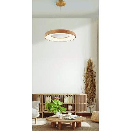 Azzardo AZ5006 -Κρεμαστό φωτιστικό οροφής LED SANTANA LED/30W/230V καφέ