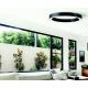 Azzardo AZ5038 - LED Dimmable φωτιστικό οροφής MARCO LED/80W/230V μαύρο + τηλεχειριστήριο