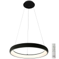 Azzardo AZ5060 - Led Dimmable κρεμαστό φωτιστικό οροφής ANTONIO LED/32W/230V μαύρο + τηλεχειριστήριο