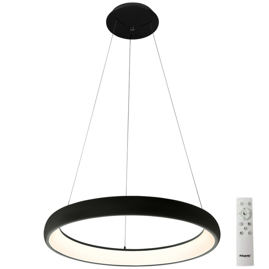 Azzardo AZ5060 - Led Dimmable κρεμαστό φωτιστικό οροφής ANTONIO LED/32W/230V μαύρο + τηλεχειριστήριο