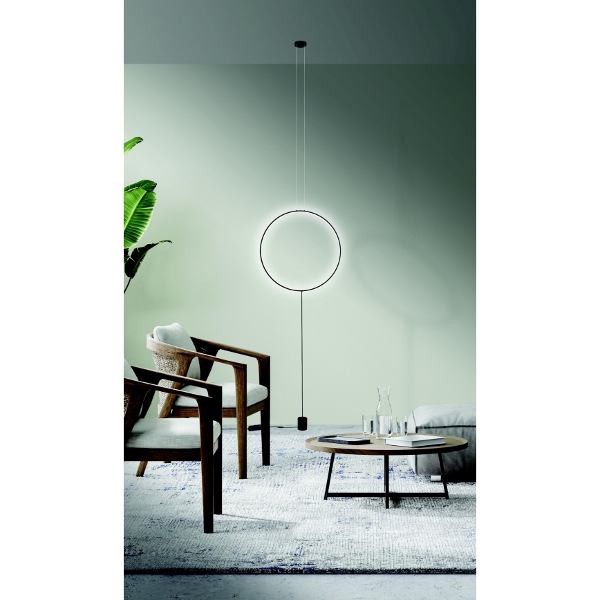 Azzardo AZ5264 - Led Dimmable κρεμαστό φωτιστικό οροφής CODUTTI LED/28W/230V μαύρο