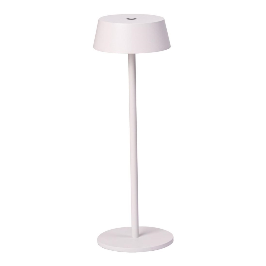 Azzardo AZ5334 - Εξωτερικό επαναφορτιζόμενο LED φωτιστικό με ρύθμιση φωτεινότητας GILBERTO LED/2W/5V IP54 λευκό