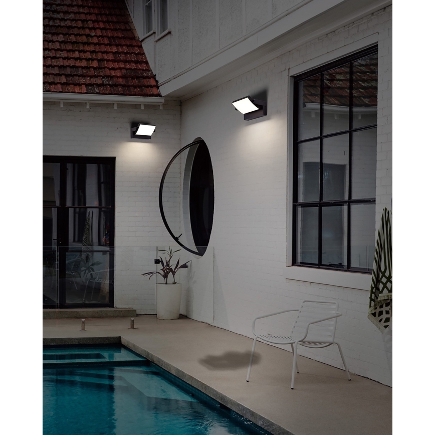 Azzardo AZ5340 - LED Φωτιστικό τοίχου εξωτερικού χώρου με αισθητήρα DURANTE LED/21W/230V IP54