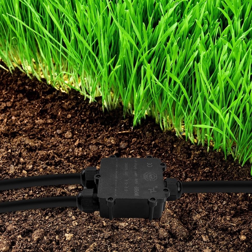 Αδιάβροχο κουτί διακλάδωσης IP68 μαύρο