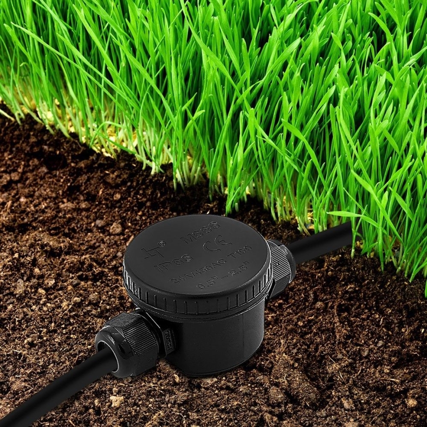 Αδιάβροχος συνδετικός σύνδεσμος IP66 μαύρος