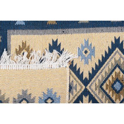 Αμφίπλευρο ανατολίτικο χαλί KILIM 80x150 cm μπλε/μπεζ
