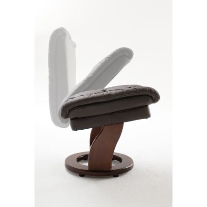 Ανακλινόμενη πολυθρόνα HABI σε καφέ/φινίρισμα καρυδιάς