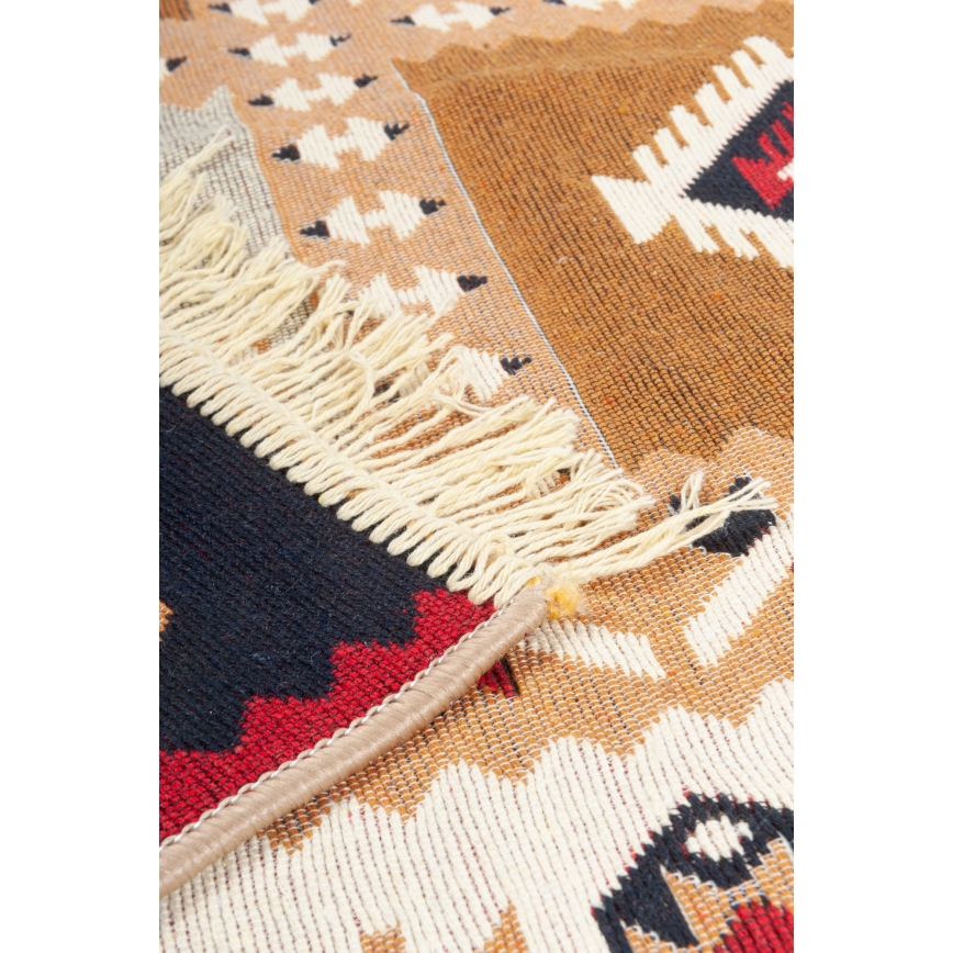 Αναστρέψιμο ανατολίτικο χαλί KILIM GOLD 60x120 cm πολύχρωμο