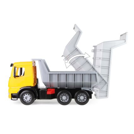 Ανατρεπόμενο φορτηγό Mercedes GIGA TRUCKS 65 cm κίτρινο/γκρι