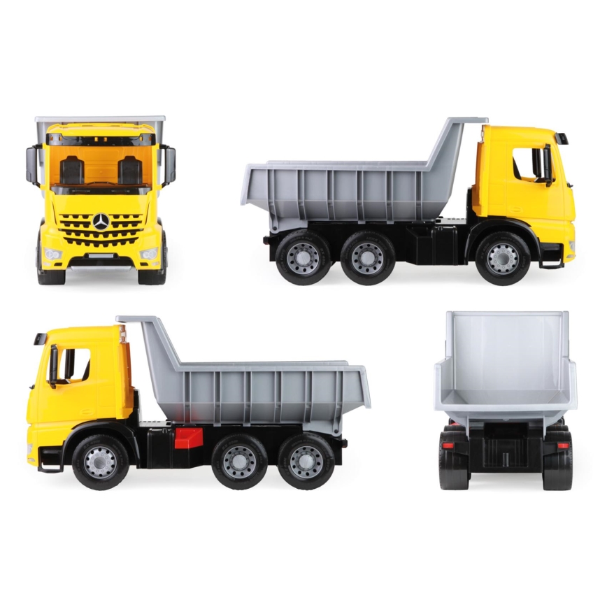 Ανατρεπόμενο φορτηγό Mercedes GIGA TRUCKS 65 cm κίτρινο/γκρι