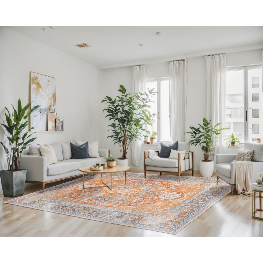 Ανατολίτικο χαλί DOVE-VINTAGE 160x220 cm 2600 g/m2 πορτοκαλί