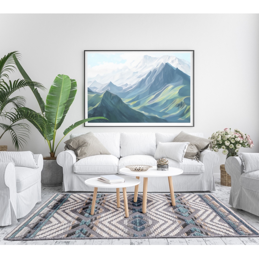 Ανατολίτικο χαλί NEPAL 160x230 cm μπλε/γκρι/κρεμ
