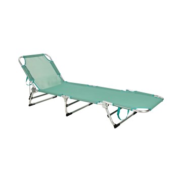Αναδιπλούμενη ρυθμιζόμενη ξαπλώστρα SUNO 56x190 cm τιρκουάζ