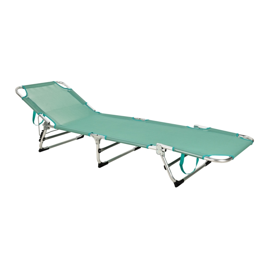 Αναδιπλούμενη ρυθμιζόμενη ξαπλώστρα SUNO 56x190 cm τιρκουάζ