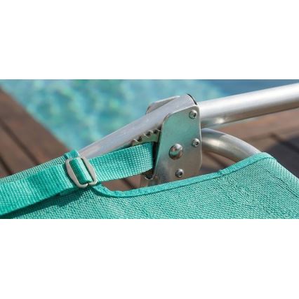 Αναδιπλούμενη ρυθμιζόμενη ξαπλώστρα SUNO 56x190 cm τιρκουάζ