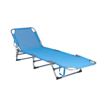 Αναδιπλούμενη ρυθμιζόμενη ξαπλώστρα SUNO 56x190 cm, μπλε