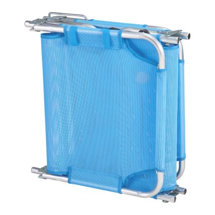 Αναδιπλούμενη ρυθμιζόμενη ξαπλώστρα SUNO 56x190 cm, μπλε