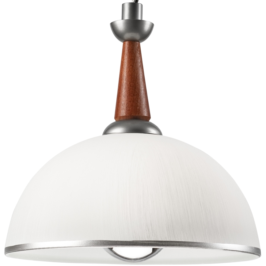 Αναδιπλούμενο φωτιστικό CHIARA 1xE27/60W/230V ασημί/καφέ/οξιά