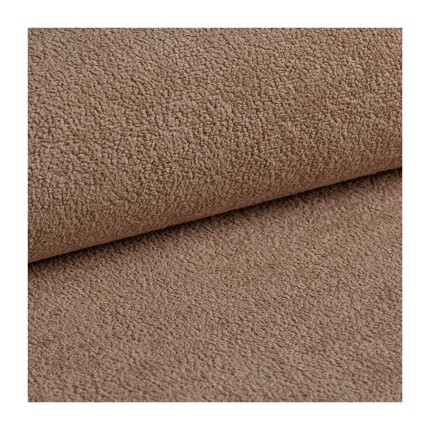 Αναδιπλούμενος γωνιακός καναπές CASTELO σε σχήμα L με αποθηκευτικό χώρο, δεξιός, μπεζ