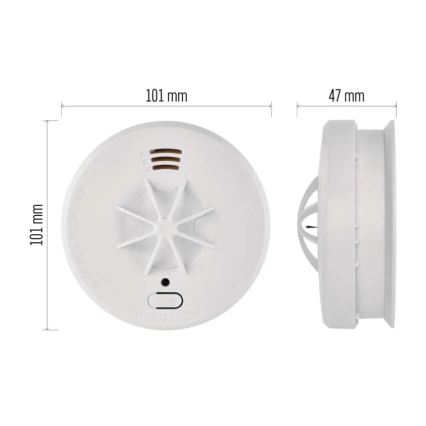 Ανιχνευτής πυρκαγιάς 1x9V