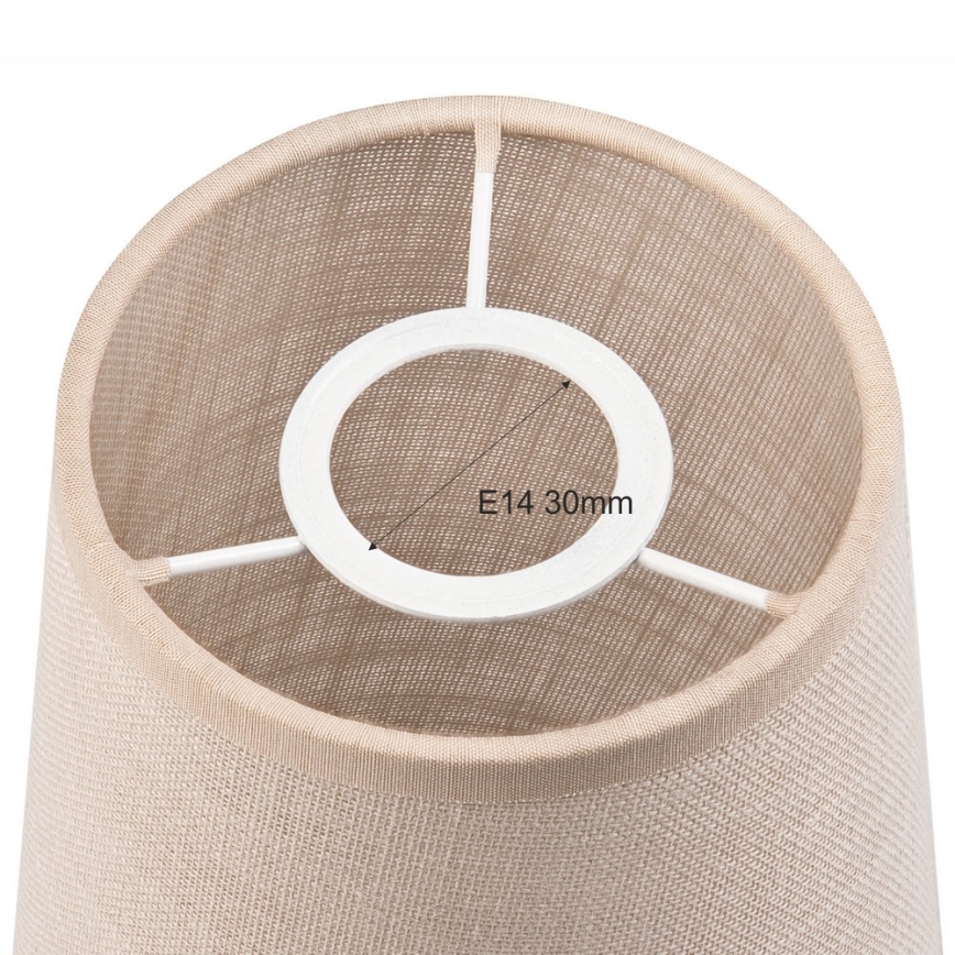 Ανταλλακτικό αμπαζούρ για κρεμαστό φωτιστικό οροφής και φωτιστικό τοίχου ANTONIO E14 150x120 mm μπεζ