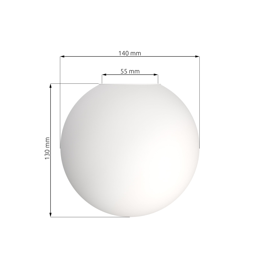 Ανταλλακτικό αμπαζούρ για πολυέλαιο SOMA/SMART/GLAM/ROYAL/LINNEAR. Κατάλληλο για ντουί E14, διάμετρος 14 εκ., λευκό