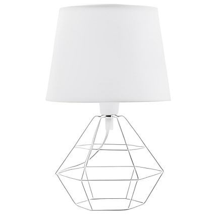 Ανταλλακτικό αμπαζούρ για επιτραπέζιο φωτιστικό DIAMOND E27 17x20 cm λευκό