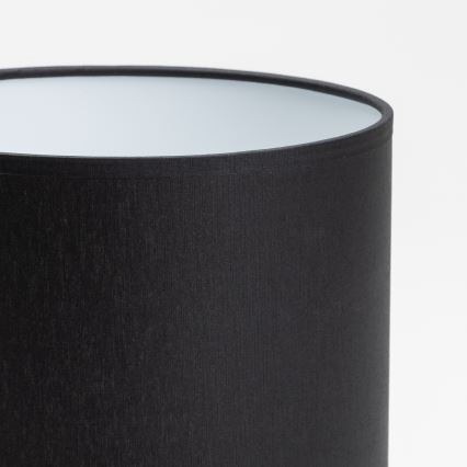 Ανταλλακτικό αμπαζούρ για επιτραπέζιο φωτιστικό και φωτιστικό τοίχου DEVA E27 16x20 cm μαύρο