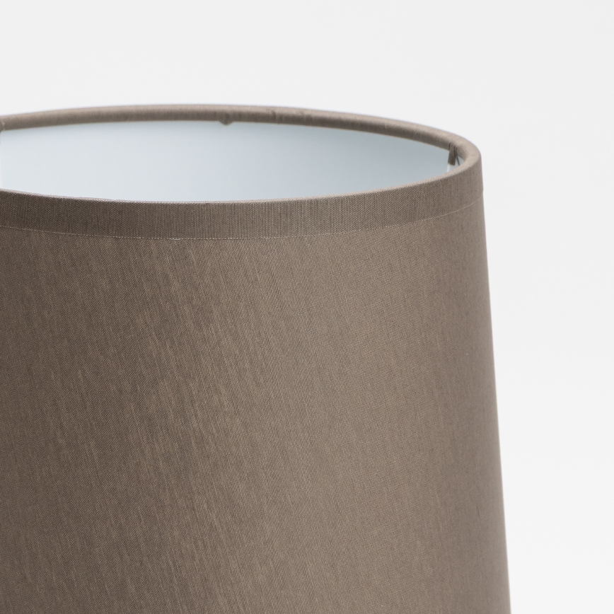 Ανταλλακτικό αμπαζούρ για επιτραπέζιο φωτιστικό STOZEK E27 16x16 cm καφέ