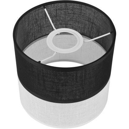 Ανταλλακτικό καπέλο για πολυέλαιο, επιτοίχιο φωτιστικό και επιτραπέζιο φωτιστικό ANDREA E27 διάμ. 16 εκ. μαύρο/άσπρο