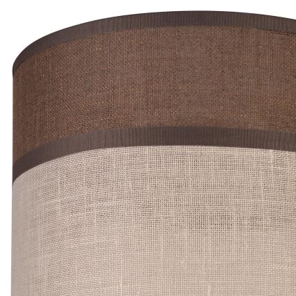 Ανταλλακτικό καπέλο για πολυέλαιο, επιδαπέδιο φωτιστικό και απλίκα ANDREA E27 διάμετρος 16 εκ. καφέ/μπεζ