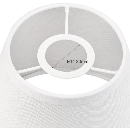 Ανταλλακτικό καπέλο για πολυέλαιο και επιτοίχιο φωτιστικό ANTONIO E14 140x160 mm λευκό